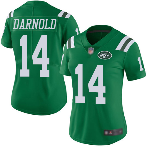 New York Jets Limited Green Women Sam Darnold Jersey NFL Football 14 Rush Vapor Untouchable